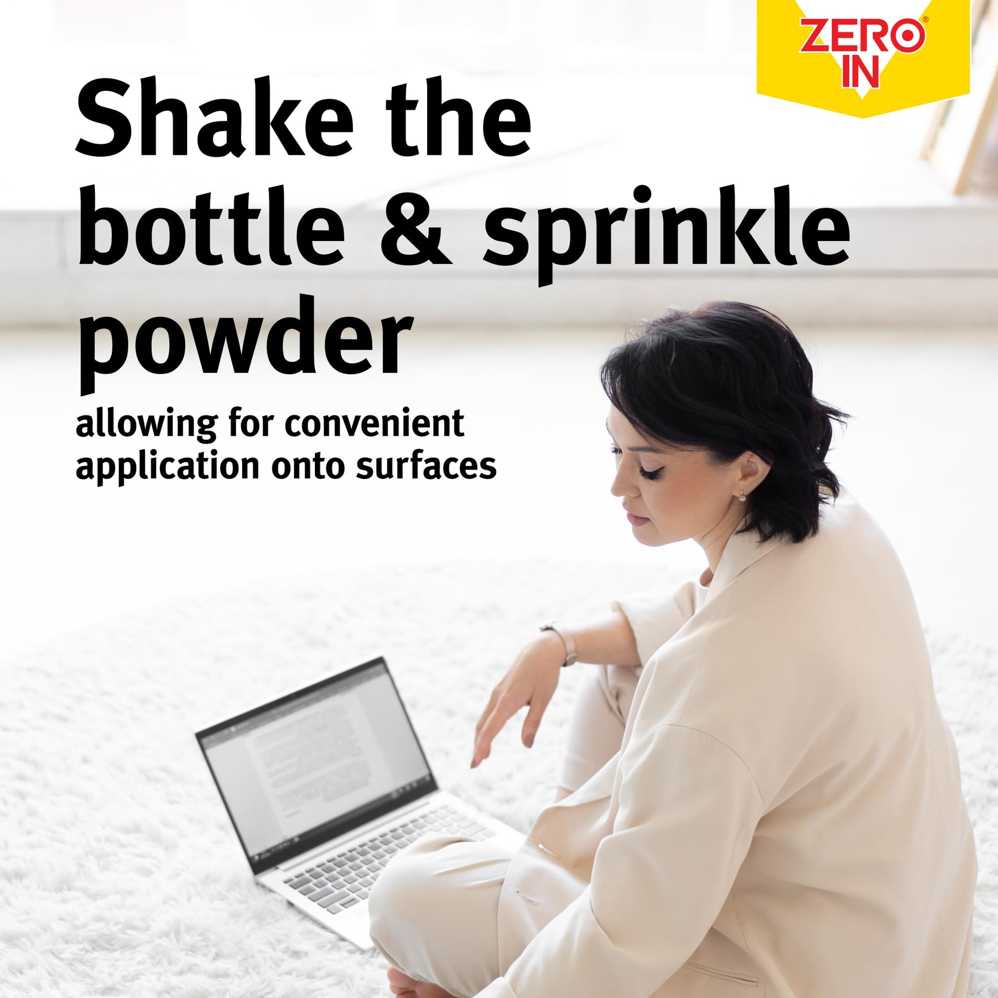 Zero In Home Flea Powder 300g - Controls Fleas & Larvae