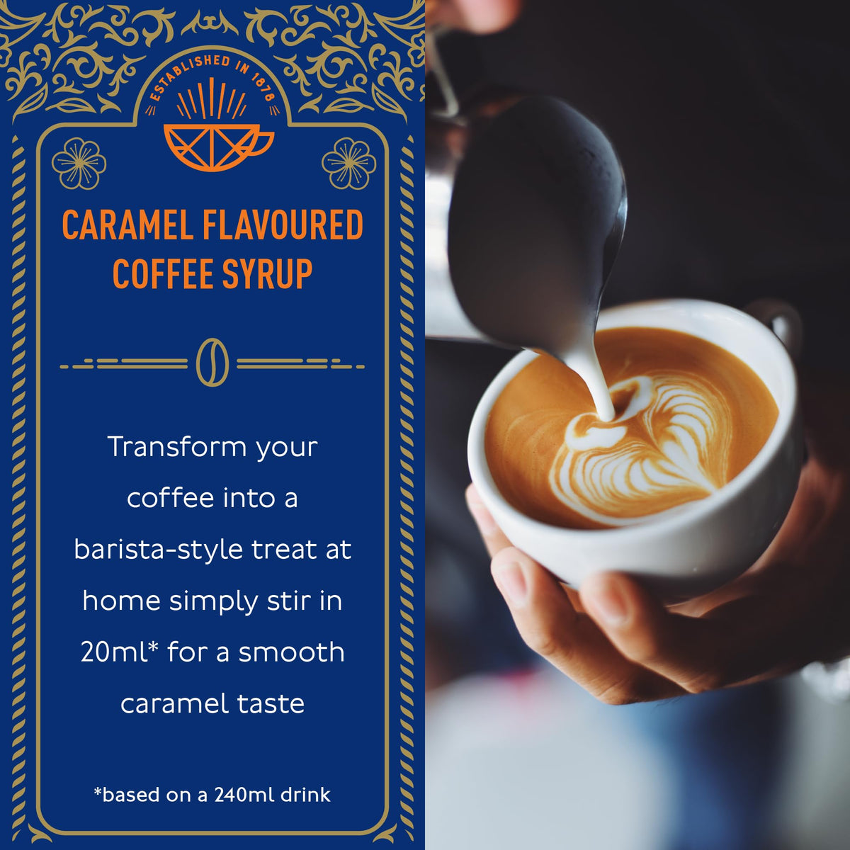 Tate & Lyle Caramel Syrup 750ml - Fairtrade, Vegan Friendly