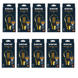 Status 4.5W LED Filament Bulb A60 GLS BC 400 Lumens Warm White