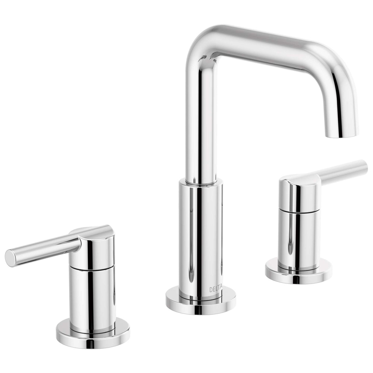 Delta Nicoli Widespread Bathroom Faucet Chrome 3 Hole Sink with 2 Handles