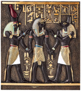 Design Toscano Rameses I Between Horus Anubis Wall Frieze 11 Inch