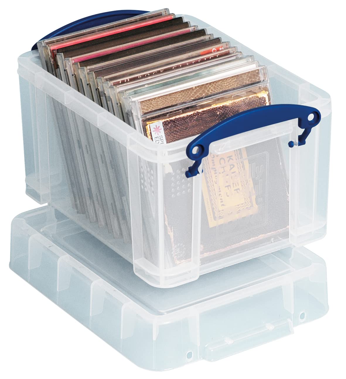 Really Useful Box 3 Litre Clear Plastic Storage Container with Clip Handles & Lid