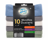 Micro Brite Microfibre Dusters 20Pack, Premium Soft Lint-Free Cleaning Cloths
