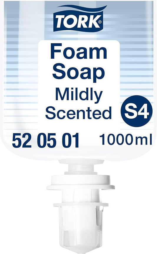Tork Mildly Scented Foam Hand Soap 6 x 1000ml Reduces Consumption