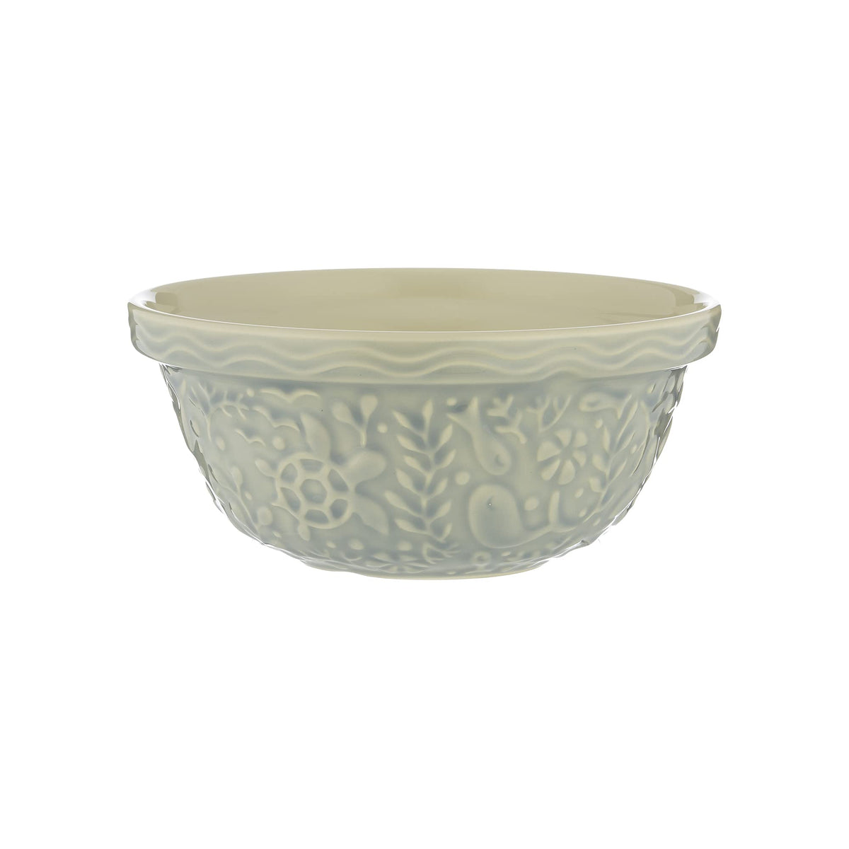 Mason Cash 2 Litre Nautical Mixing Bowl Light Blue Earthenware Sealife Design