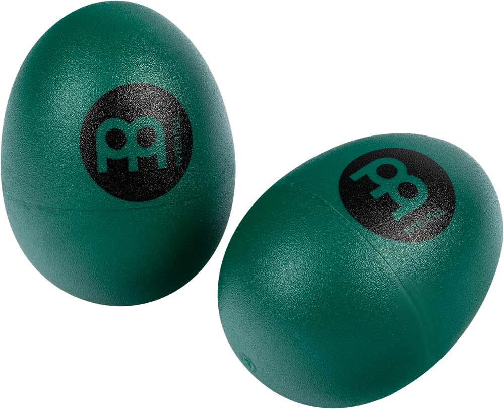 Meinl Percussion Egg Shaker Pair - Green Plastic Shakers
