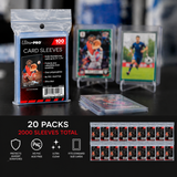 Ultra Pro 2000 Clear Soft Sleeves - 20 Packs Trading Card Protection
