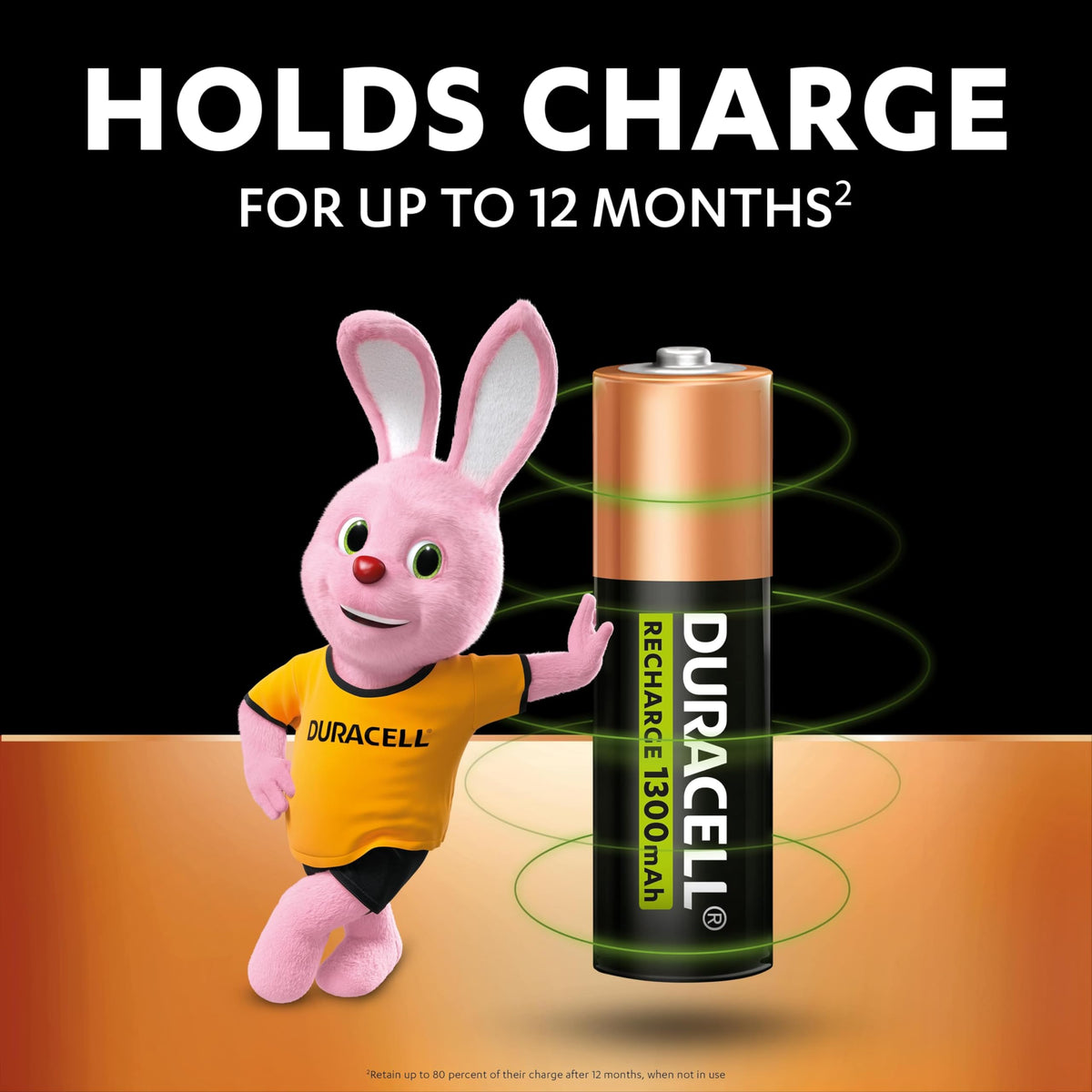 DURACELL AA Rechargeable Batteries 8 Pack 1.2V, 1300 mAh NiMH