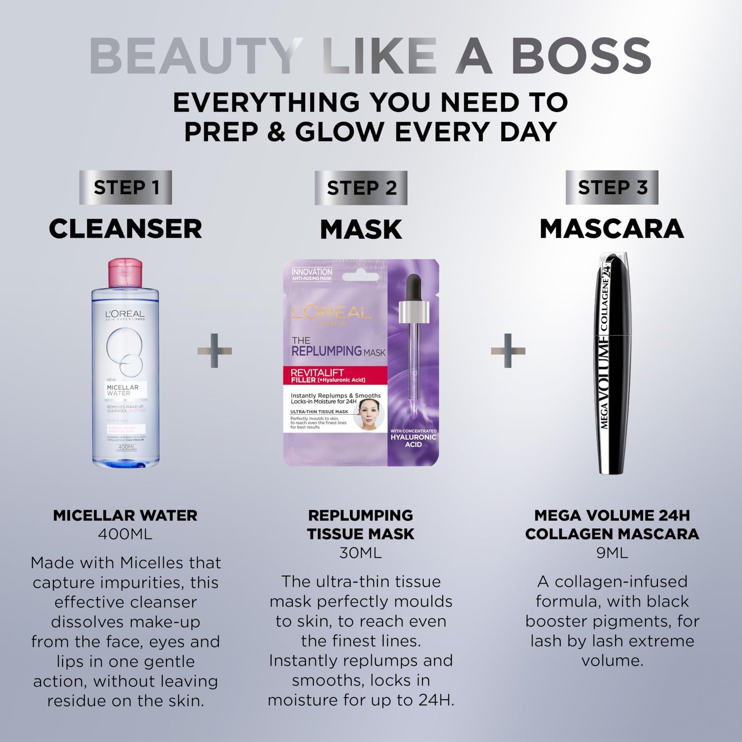 L'Oreal Paris Beauty Like a Boss Giftset Hyaluronic Skincare