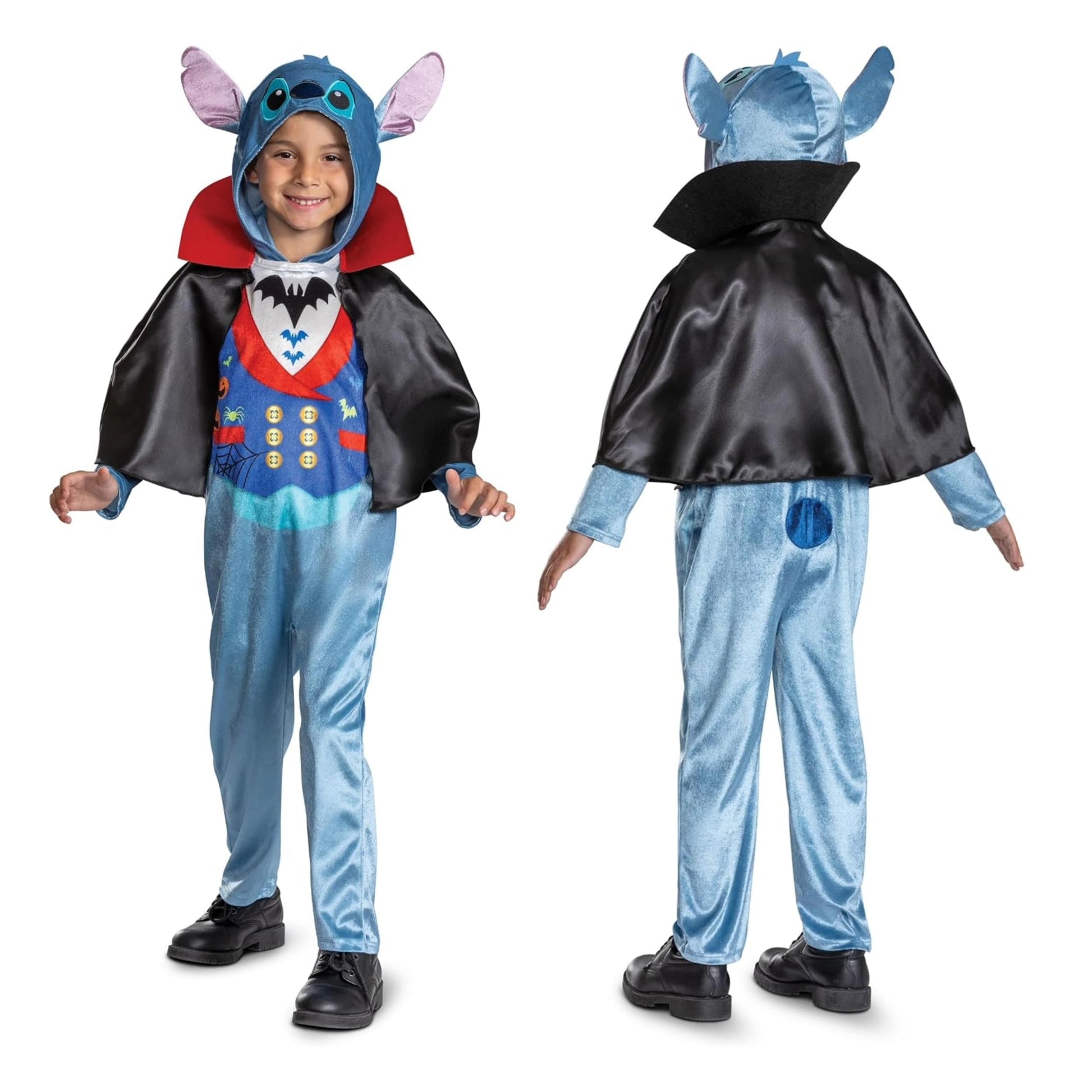 Disney Lilo & Stitch Vampire Stitch Fancy Dress Costume Kids Unisex