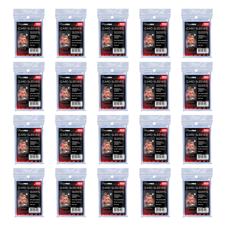 Ultra Pro 2000 Clear Soft Sleeves - 20 Packs Trading Card Protection