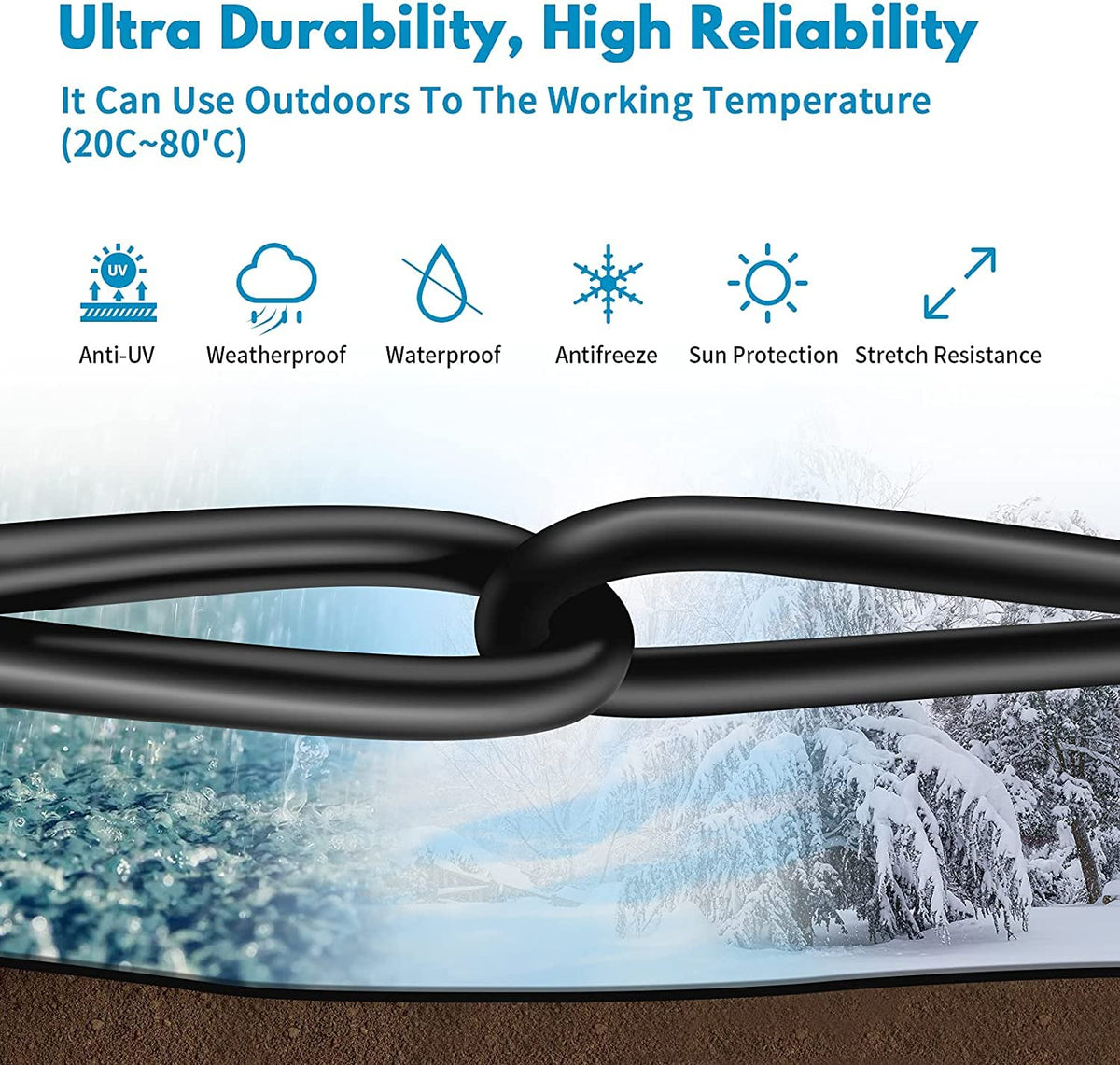 Akake Cat 8 Ethernet Cable Heavy Duty High Speed Internet Network , Professional LAN Cable Shielded in Wall Indoor&Outdoor (1M) in Black