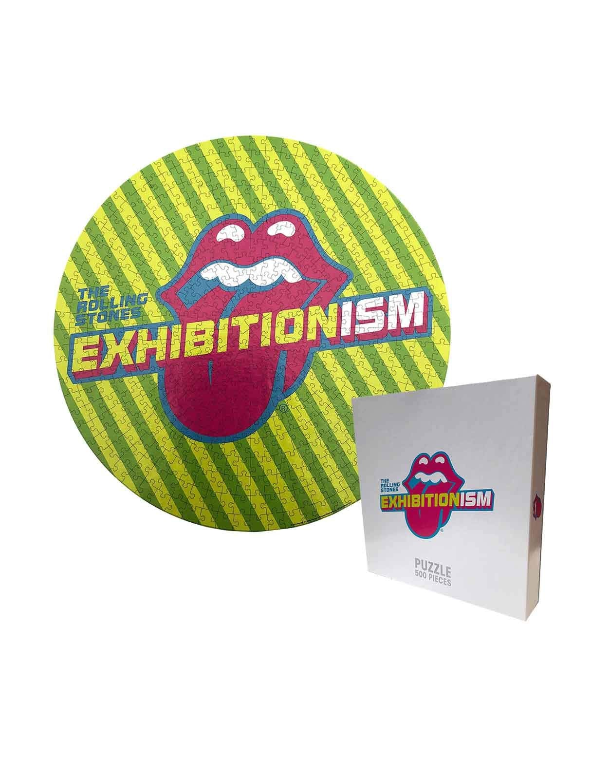 500 Piece Puzzle Exhibitionism Round - The Rolling Stones Edition