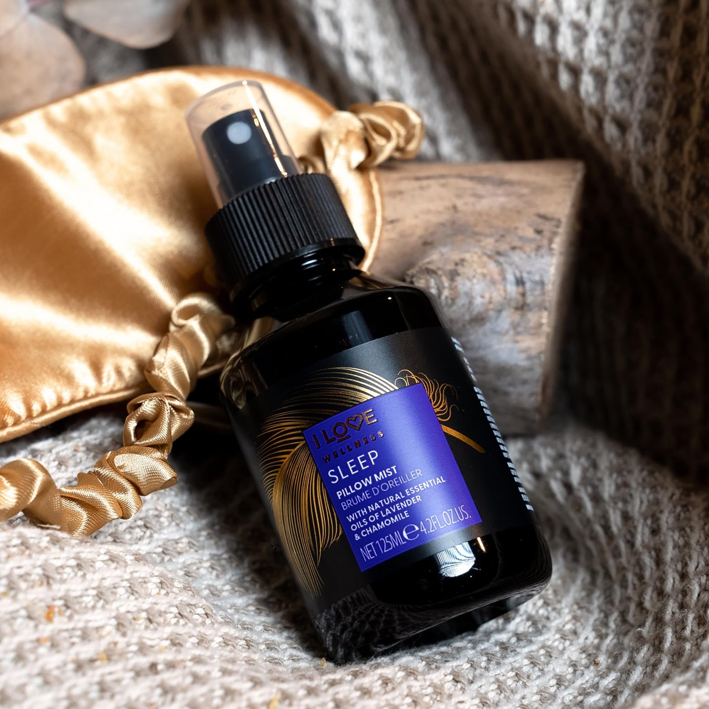 I LOVE Wellness Sleep Pillow Mist with Natural Essential Oils of Lavender & Chamomile