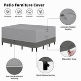 Easy-Going 110" Waterproof Patio Furniture Cover Rectangle Outdoor