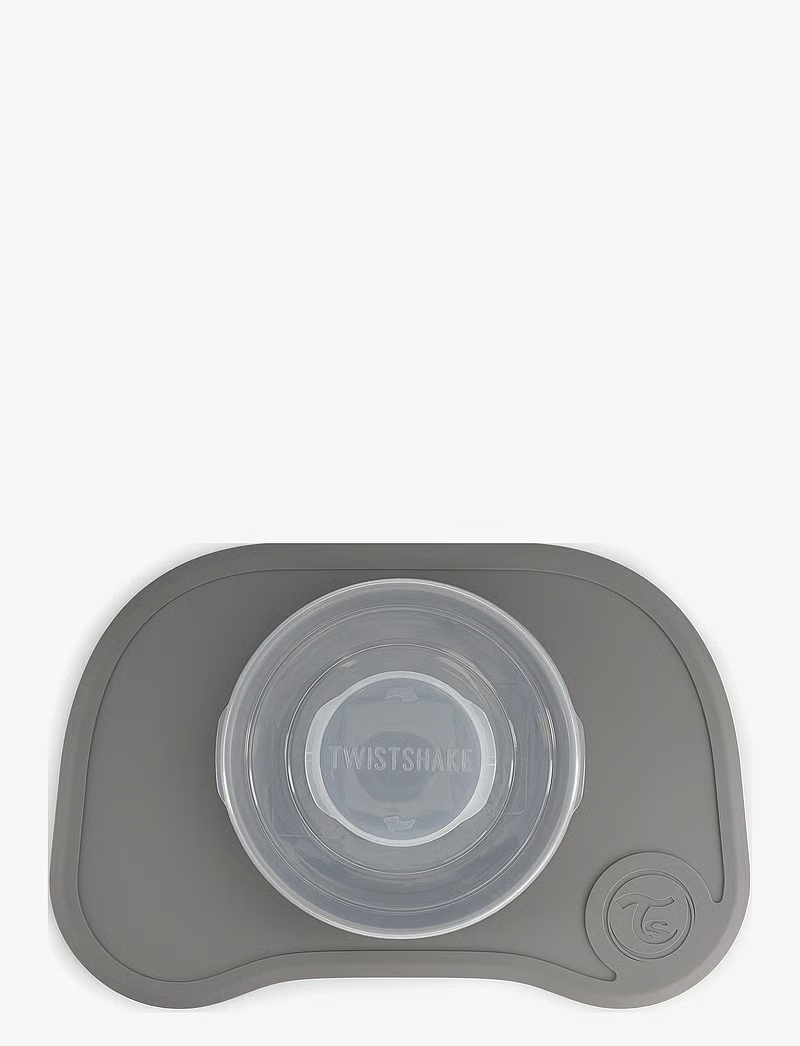 Twistshake Baby Suction Plate & Placemat Set Mini | BPA-Free in Grey