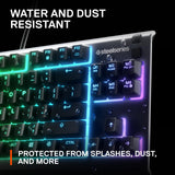 SteelSeries Apex 3 TKL RGB Gaming Keyboard – Tenkeyless Compact Form Factor - English QWERTY