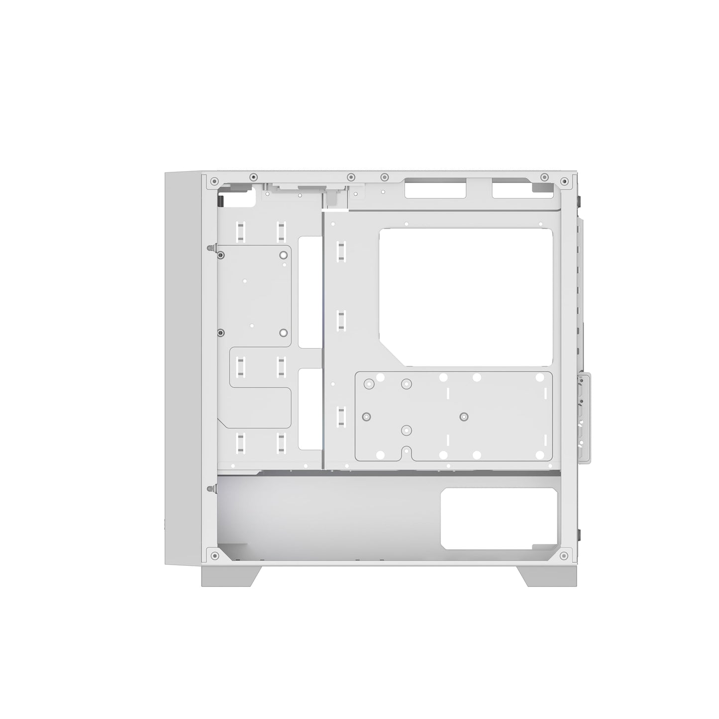 PCCOOLER C3D310 M-ATX Gaming PC Case, 120mm ARGB Fans, 240MM Radiator Support