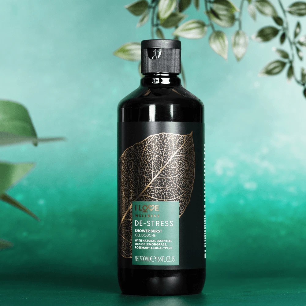 I LOVE Wellness Destress Shower Burst Invigorating Body Wash with Essential Oils