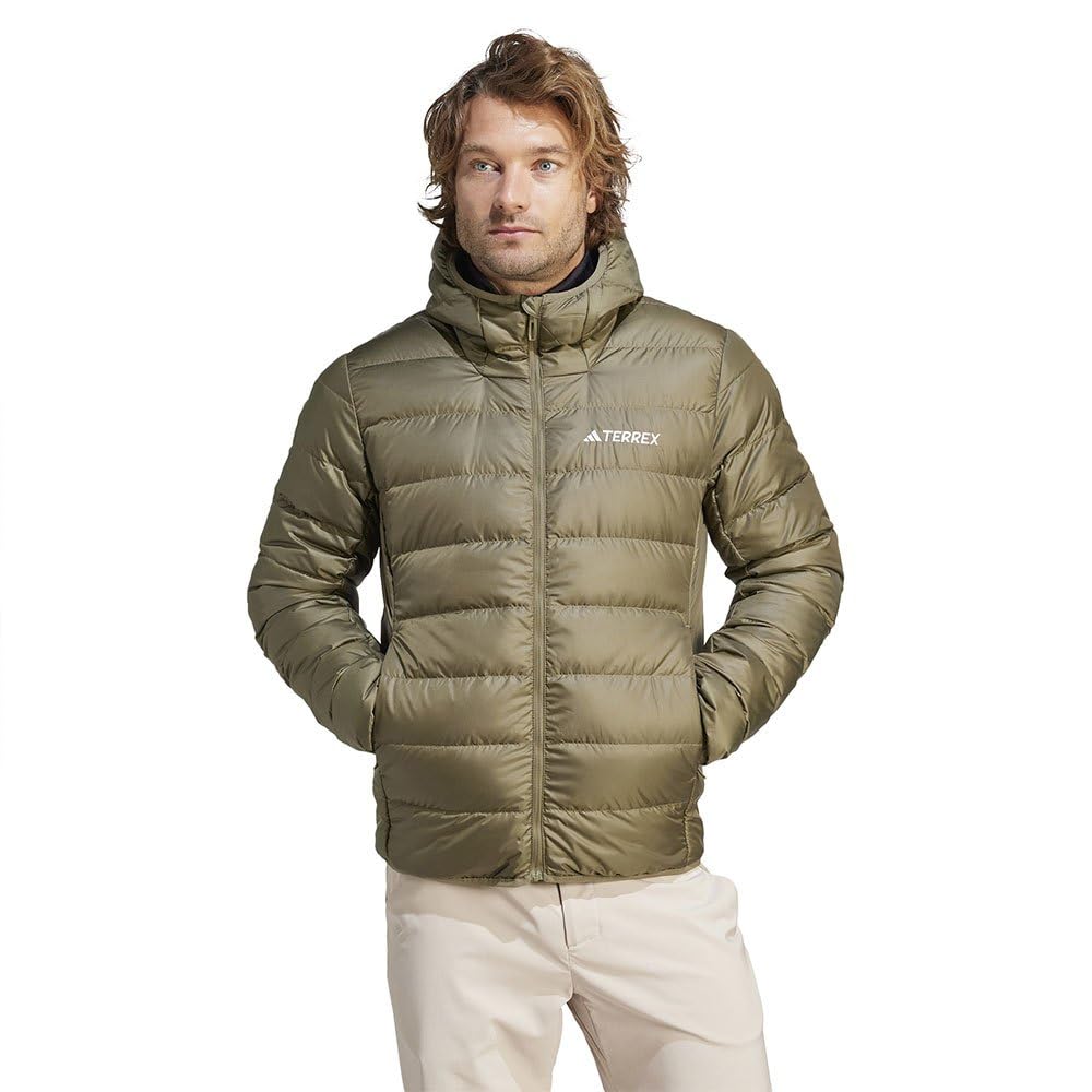 Adidas Multi Down Jacket Men's Olive Strata Size M