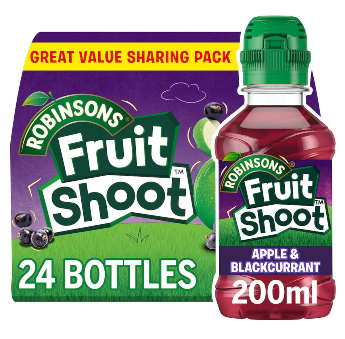 Robinsons Fruit Shoot Apple & Blackcurrant 200ml - 24 Pack
