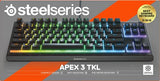SteelSeries Apex 3 TKL RGB Gaming Keyboard – Tenkeyless Compact Form Factor - English QWERTY