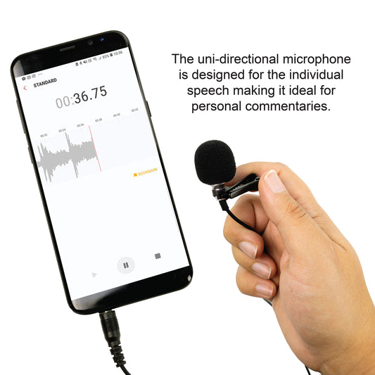 Industry Standard Sound ISSLM01U Uni-Directional Lavalier Microphone
