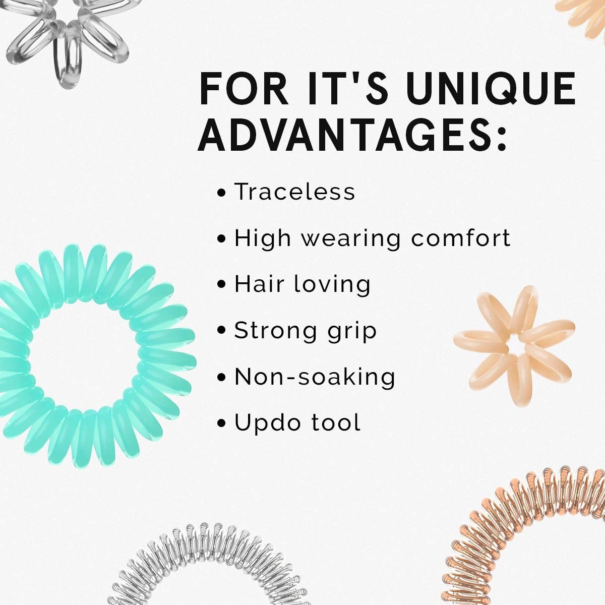 INVISIBOBBLE Original Spiral Hair Ties Traceless Bobbles - 3 x 3pk | 9 Total
