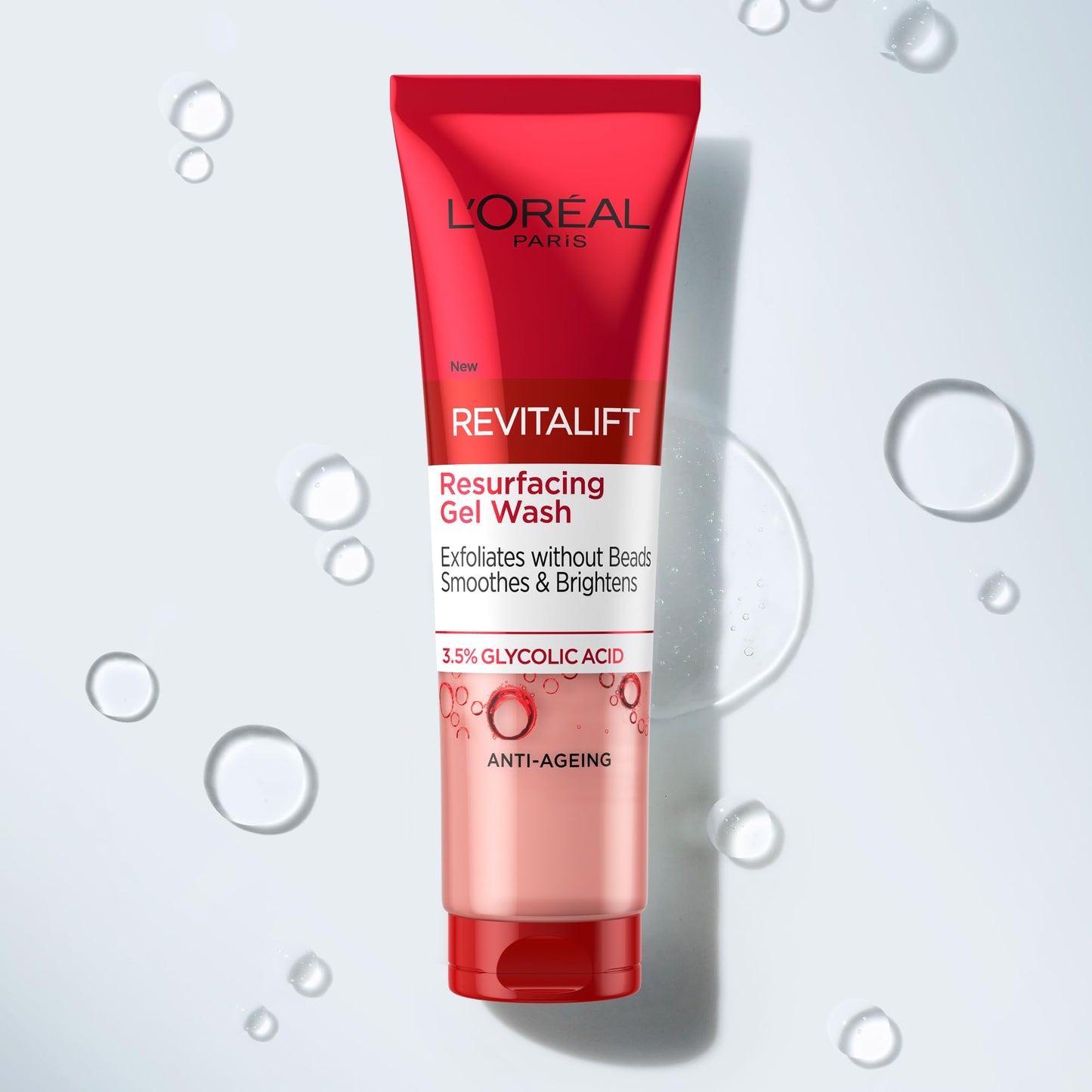 L'Oreal Paris Glycolic Acid Cleanser 150ml Revitalift Resurfacing Gel