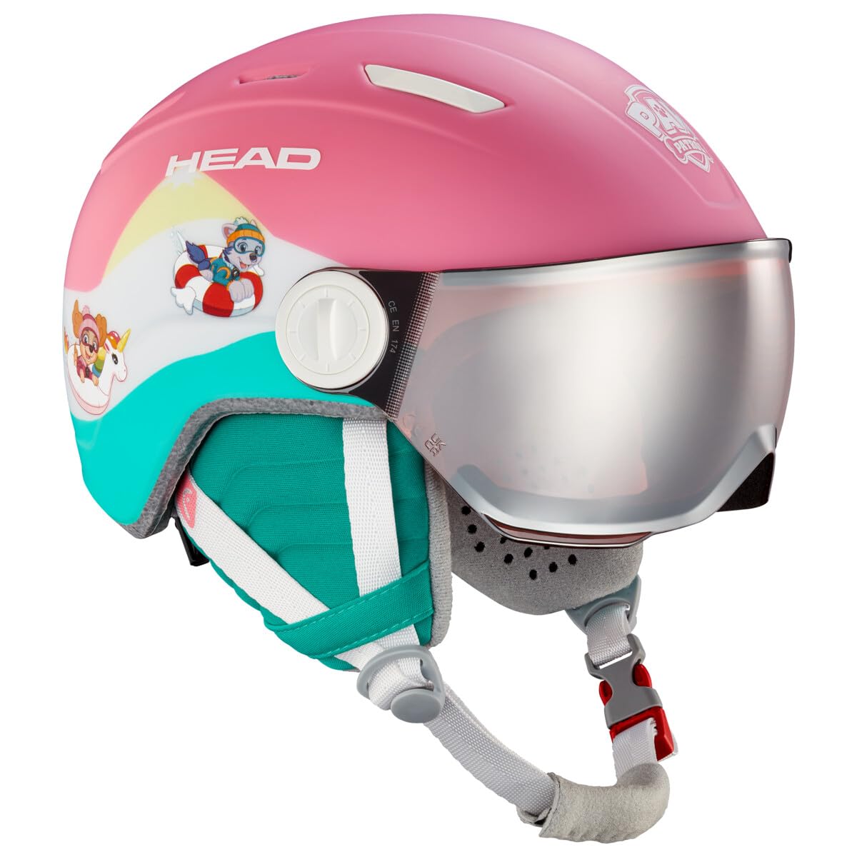 HEAD MAJA & Visor Paw Patrol Helmet XS/S - Kids Ski Helmet with Attached Visor