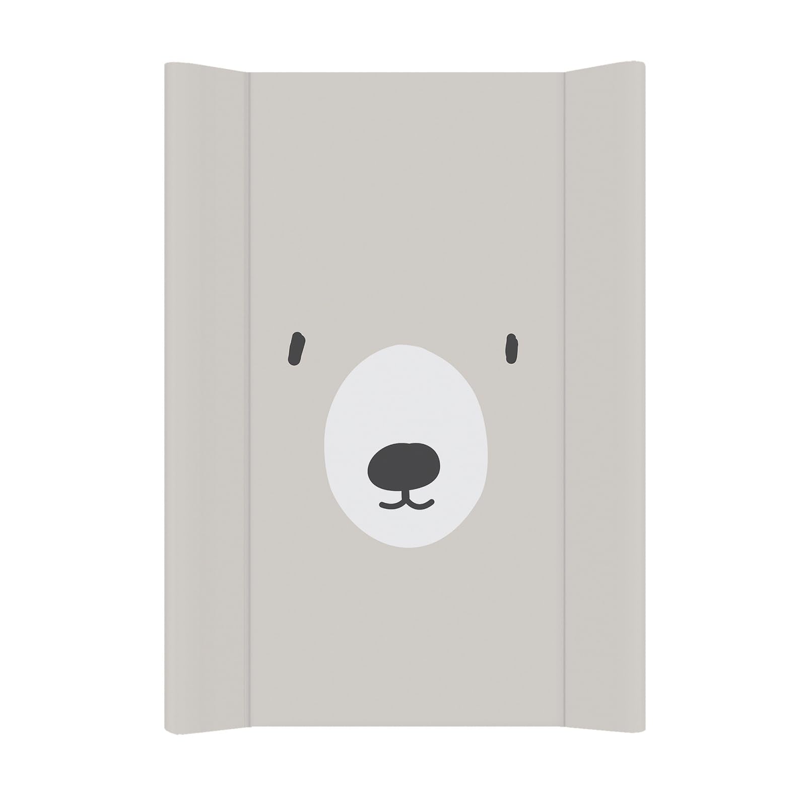 Baby Changing Mat Wedge Bear 50x70cm Waterproof Pad in Grey/White