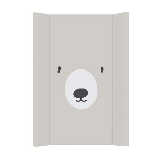 Baby Changing Mat Wedge Bear 50x70cm Waterproof Pad in Grey/White