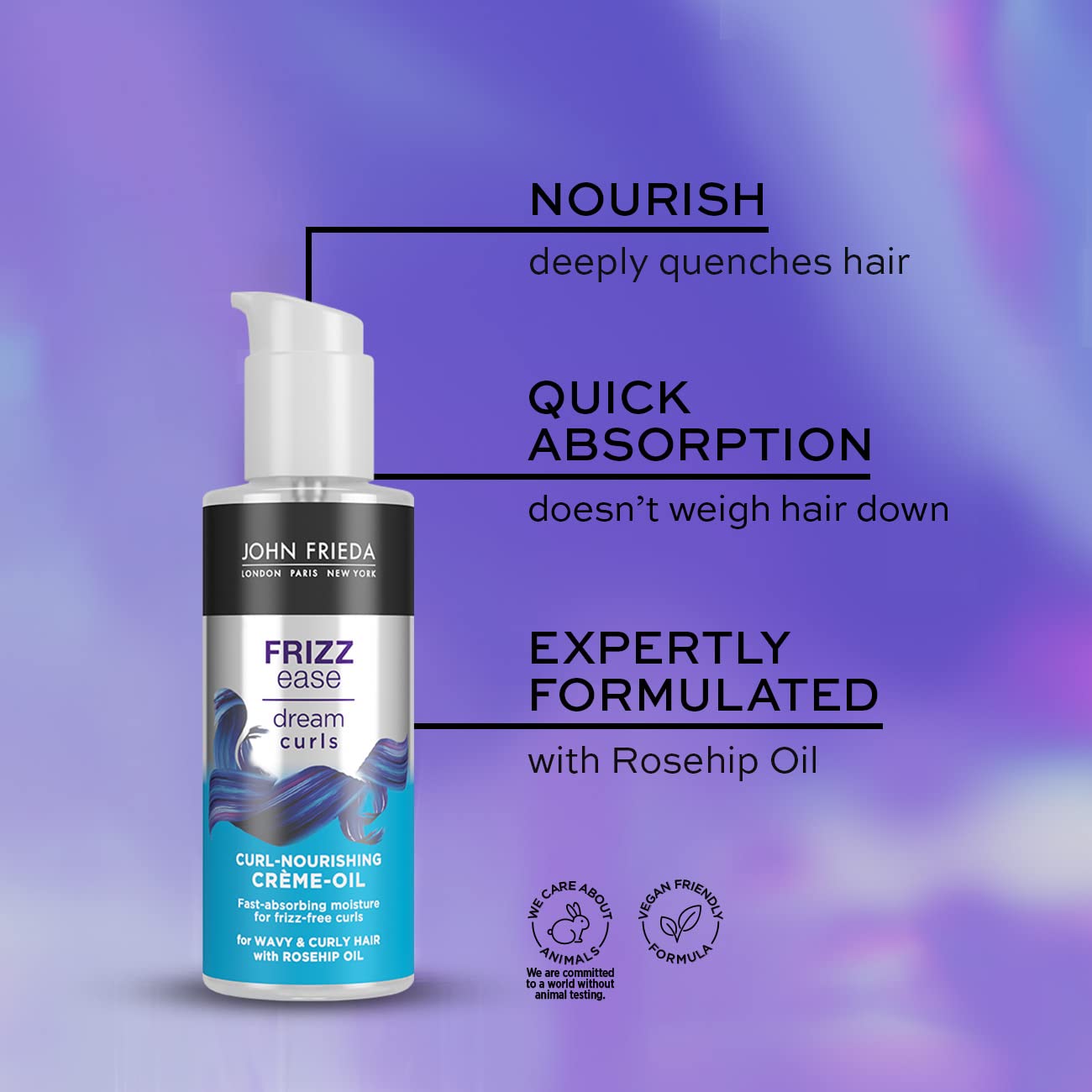 John Frieda Frizz Ease Dream Curls Crème Oil 100ml | Curl Defining Cream