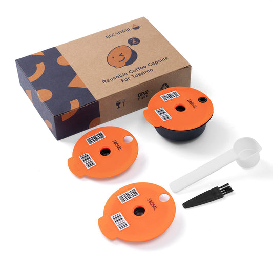 RECAFIMIL Reusable Coffee Capsule 180ml for Tassimo Machine