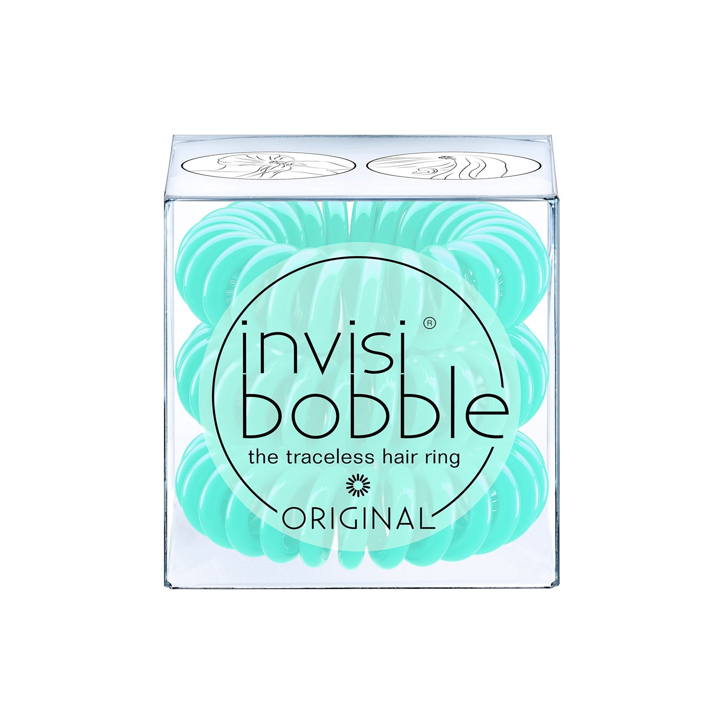 INVISIBOBBLE Original Hair Ties 3 Pack Mint Traceless Strong Hold Hair Ring