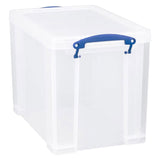 Really Useful Box 19 Litre Clear Plastic Storage Box with Locking Lid