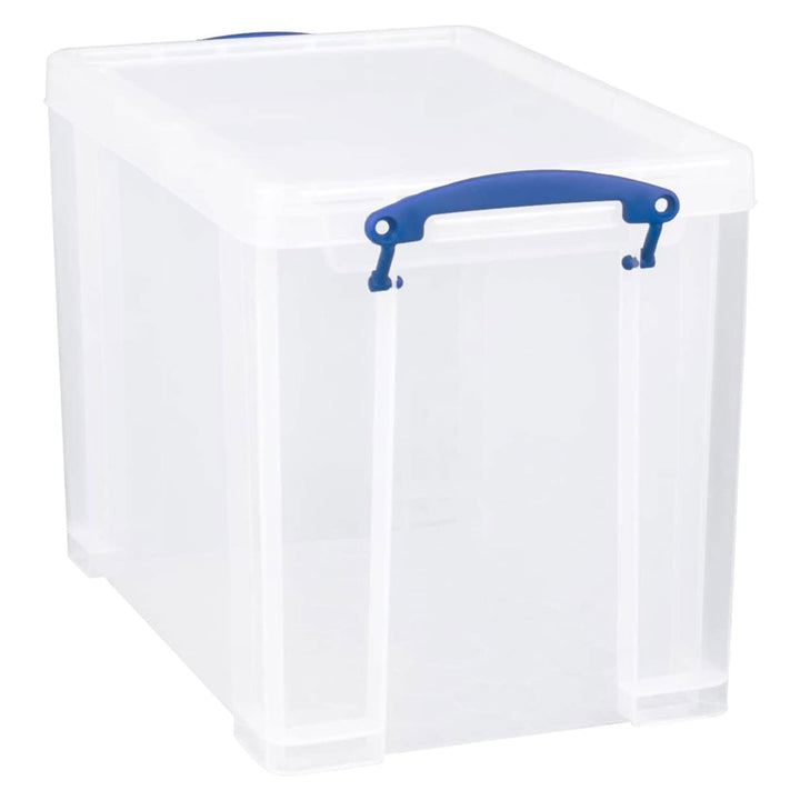 Really Useful Box 19 Litre Clear Plastic Storage Box with Locking Lid