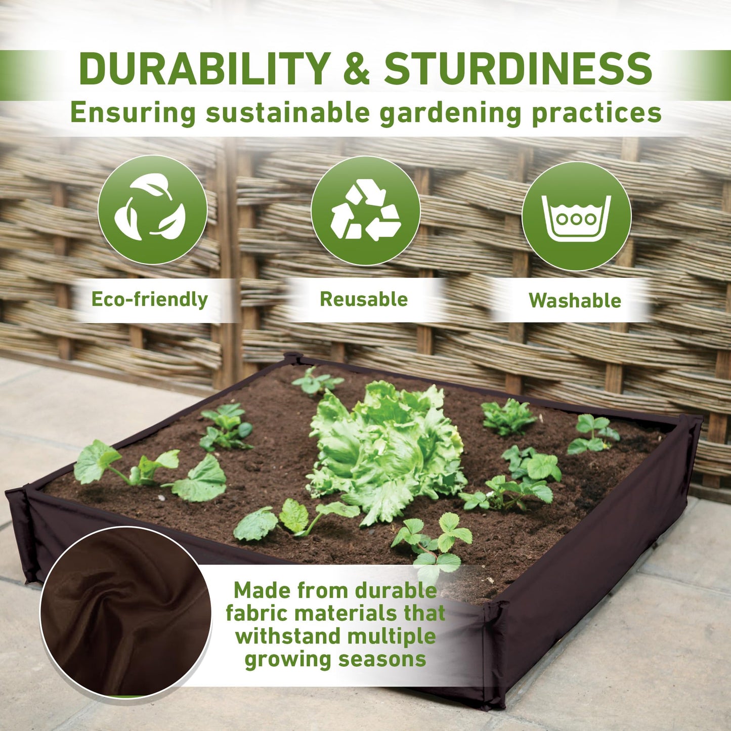 Haxnicks Large Instant Raised Bed Grow Bag Planter for Vegetables & Tomatoes