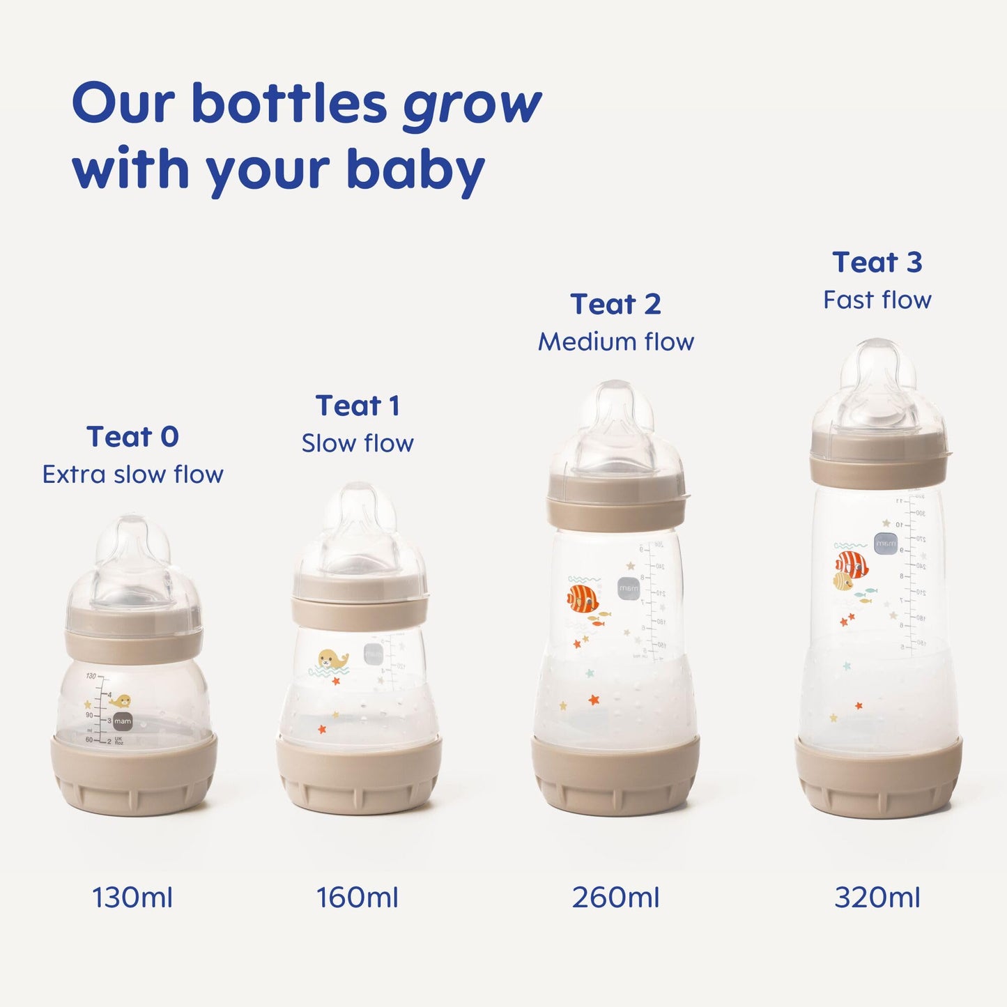 MAM Easy Start Anti-Colic Baby Bottles 2 Pack 260ml - Pink