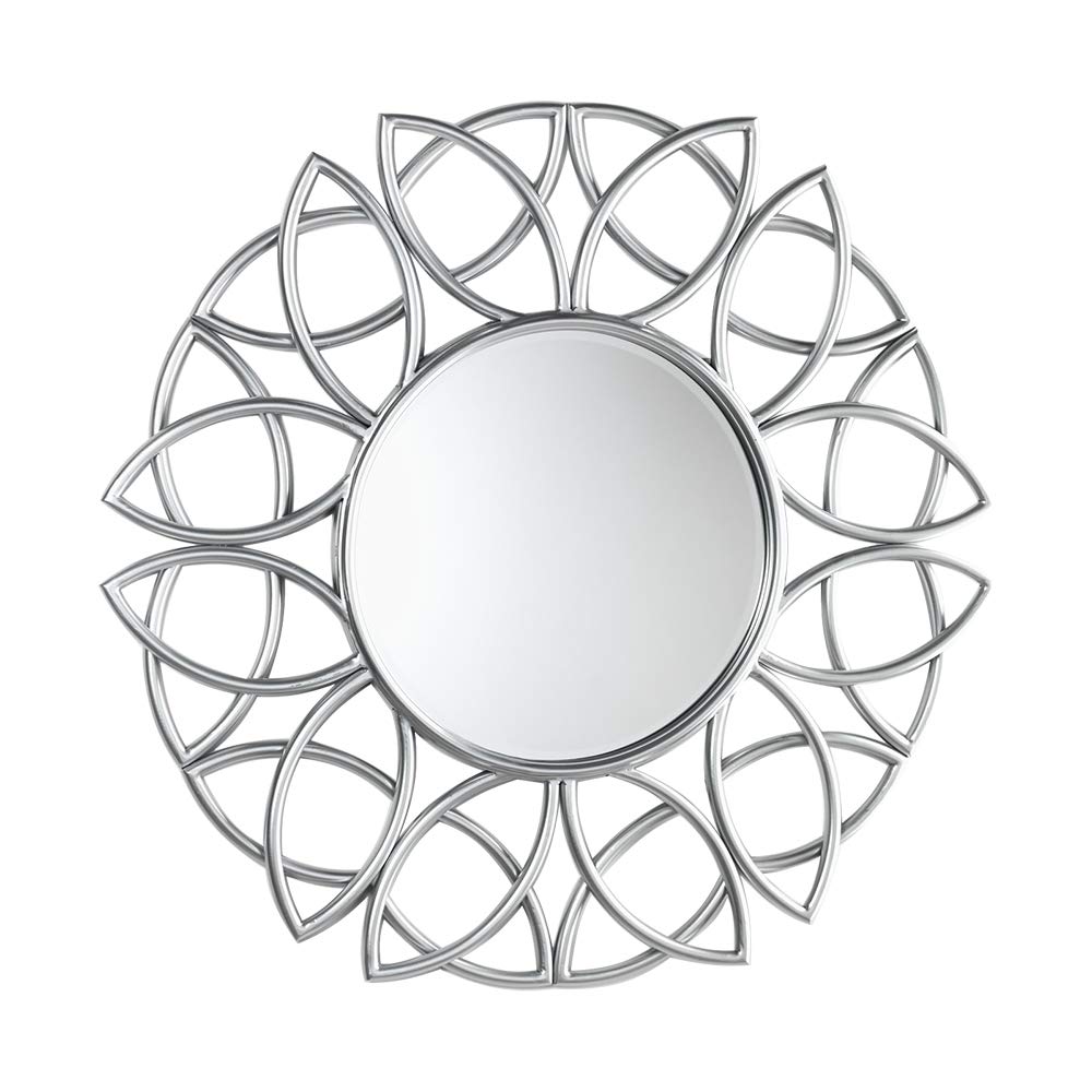 Oaks Lighting Antique Chrome Mirror Floor Lamp 900mm
