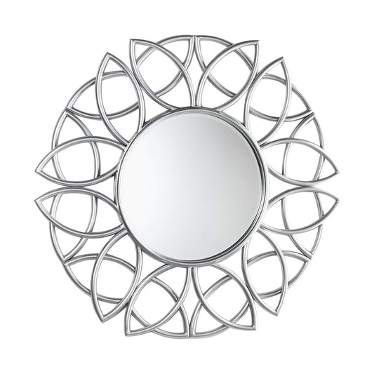 Oaks Lighting Antique Chrome Mirror Floor Lamp 900mm