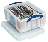 Really Useful Box 18 Litre Clear Plastic Storage Box with Lid