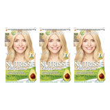 Garnier Nutrisse Ultra Crème Permanent Hair Dye 10.01 Natural Baby Blonde (pack of 3)