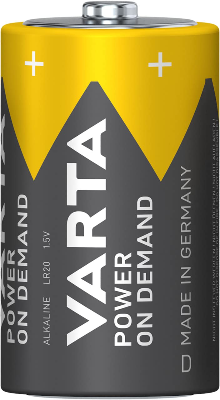VARTA D Mono Alkaline Powerful Batteries Pack of 20 - Power on Demand