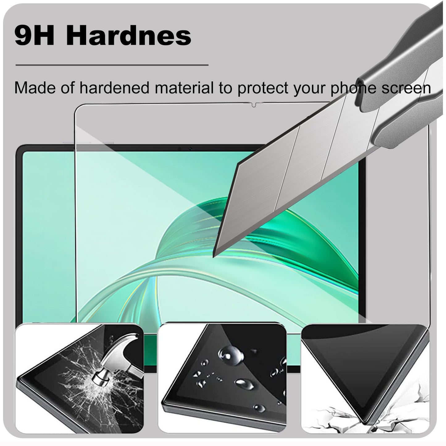 Screen Protector for HONOR Pad X8b/X8a 11 Inch 2 Pack Strong Tempered Glass