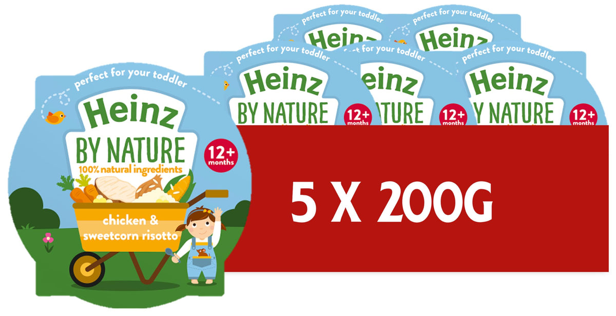 Heinz Baby Chicken and Sweetcorn Risotto 5x200g Baby Food Tray