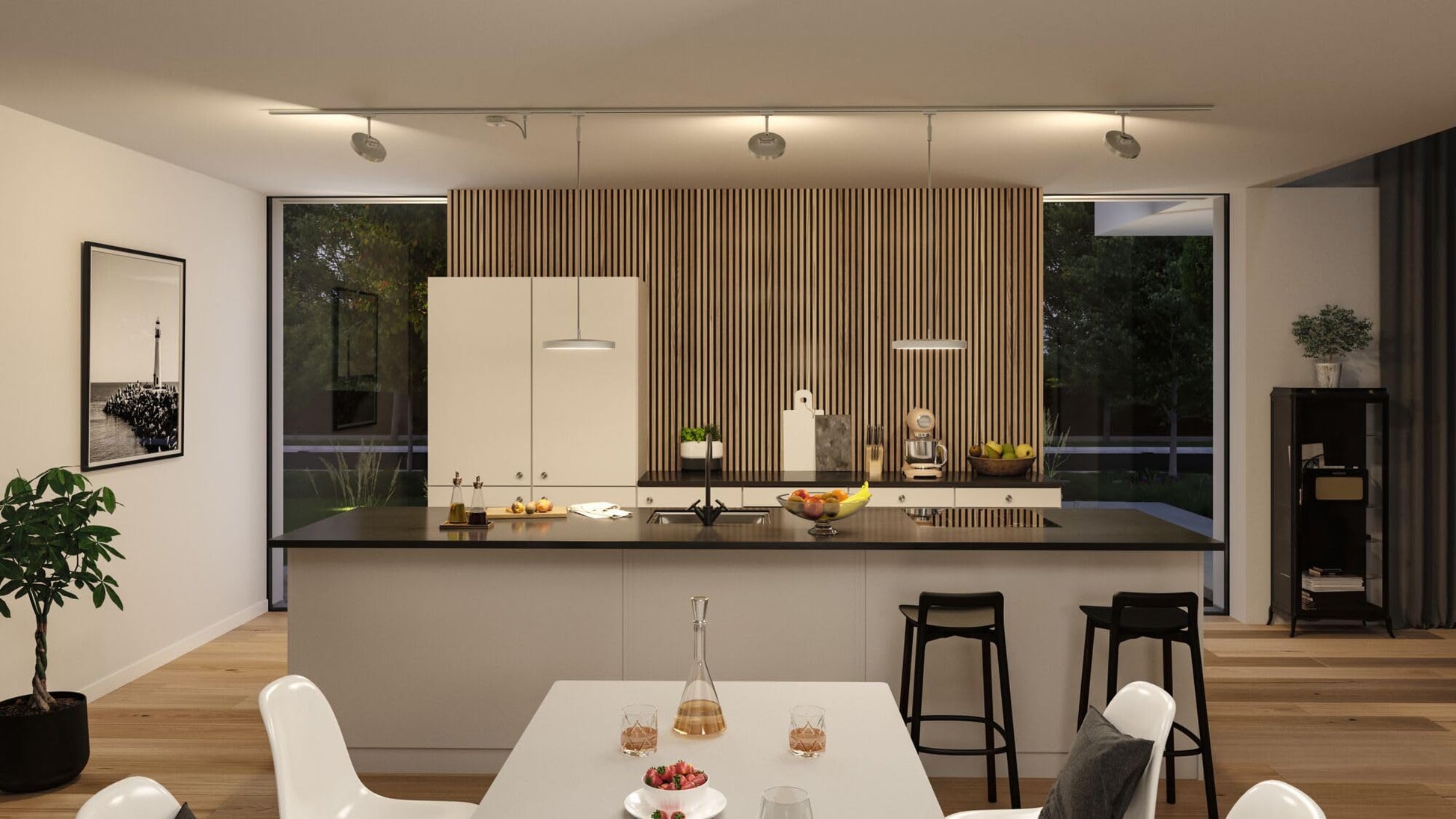 Paulmann Hildor URail LED Pendant 15W 3000K Chrome Matt Dimmable