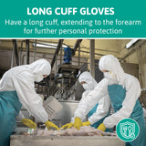 Ansell AlphaTec 87-086 Chemical Protection Gloves, Long Cuff Size L - 12 Pairs