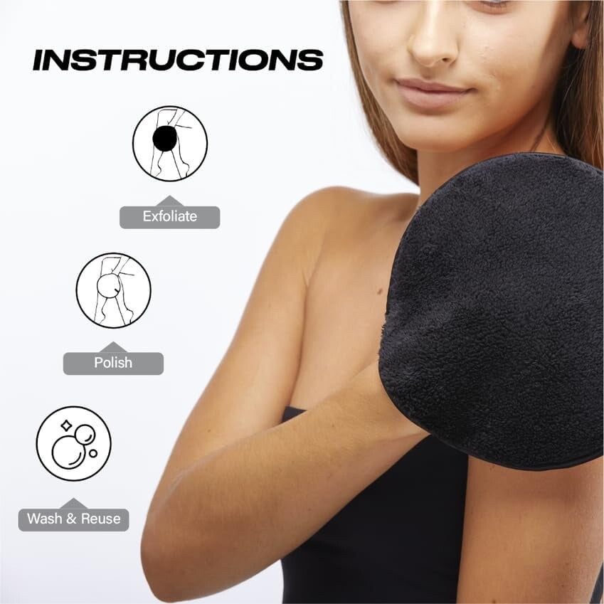 Face Halo Body Exfoliator and Polish Dual-Sided Mitt (pack of 2)