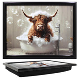 Lesser & Pavey Urban Art Highland Cow Laptray with Cushion